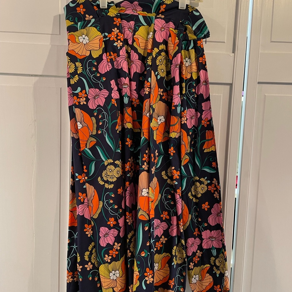 Corey Lynn Calter Vibrant Floral A-Line Skirt - Picture 4 of 5